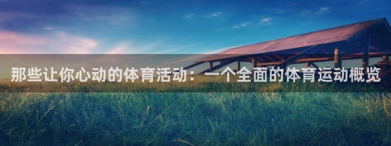德国一竞技官方正版app集团：那些让你心动的体育活动