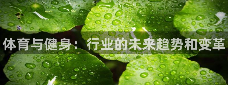 一竞技官方正版app娱乐首页官网下载：体育与健身：行业的未来