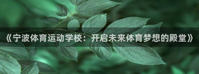 一竞技官网登录入口：《宁波体育运动学